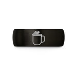 groom's mom present – black tungsten mule mug wedding band