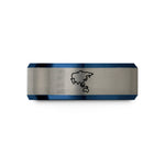 presents ideas for mom – blue & silver tungsten asia wedding band