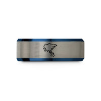 presents ideas for mom – blue & silver tungsten asia wedding band