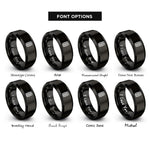 font options for inside engraving on black mud terrain tread rings