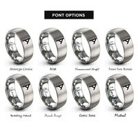 font options for inside engraving on grey nauthiz rings