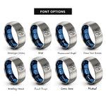 font options for inside engraving on blue & grey neptune rings