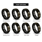 font options for inside engraving on gunmetal & black neptune glyph rings