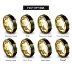 font options for inside engraving on black & gold newspaper rings