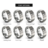 font options for inside engraving on gray nosferatu silhouette rings