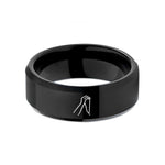 personalized nurse present ideas – black tungsten gaston move wedding band