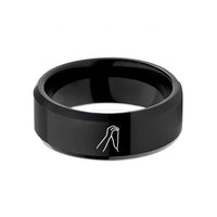 personalized nurse present ideas – black tungsten gaston move wedding band