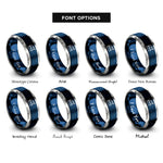 font options for inside engraving on blue & grey observatory dome rings