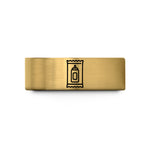 unisex tungsten wedding band – gold tungsten ketchup packet wedding band