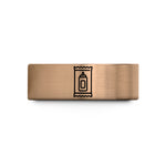 tungsten ring for women – rose gold & blue tungsten ketchup packet wedding band
