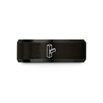 tungsten comfort fit ring – black tungsten mortise tenon wedding band