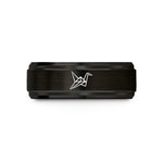unique birthday gift ideas – black tungsten origami crane wedding band