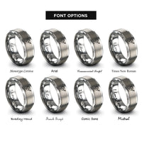 font options for inside engraving on gray output jack plug rings