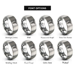 font options for inside engraving on silver pa c caduceus rings