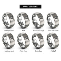 font options for inside engraving on silver pa c caduceus rings