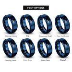 font options for inside engraving on blue paris skyline rings