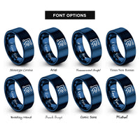 font options for inside engraving on blue pcb trace corner rings