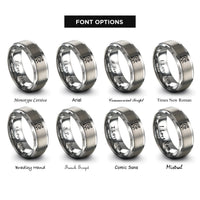 font options for inside engraving on grey pcb trace corner rings