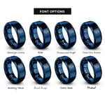 font options for inside engraving on blue pcb traces rings