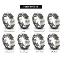 font options for inside engraving on grey pcb traces rings