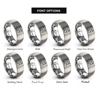 font options for inside engraving on grey pcb traces rings