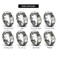 font options for inside engraving on grey pcb traces rings