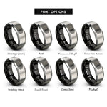 font options for inside engraving on black & grey penrose tiling rings