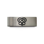 unique presents for boyfriend – gold & blue & grey tungsten chevron heart infinity wedding band