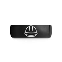 special presents for her – black tungsten hard hat wedding band