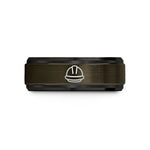 special presents for her – gunmetal & black tungsten hard hat wedding band