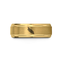 special keepsake for him – gold tungsten aruba wedding band