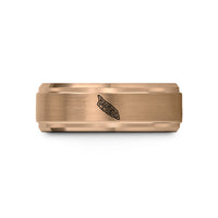 best presents for dad – rose gold tungsten aruba wedding band