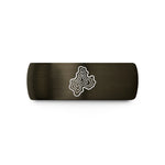 special presents for mom – gunmetal & black tungsten lake bathymetry wedding band