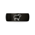 unique presents for mom – black & gold tungsten sheep wedding band
