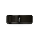 engraved presents for parents – black tungsten microplane zester wedding band