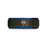 custom wedding rings women – gunmetal & blue tungsten bus stop sign wedding band