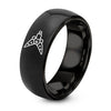 Life Spreader – Tungsten Wedding Band, 8 mm, Black Comfort-Fit Unisex