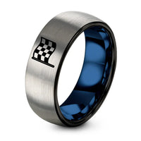 swatch color sample for Checkered Flag ring style 02