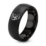 Personalized Gift Anniversaries for Men – black tungsten greece ring