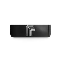 custom rings for women – black tungsten hex keys wedding band