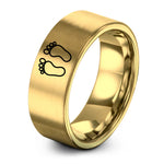 swatch color sample for Baby Footprints ring style 15