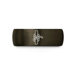 present rings for him – gunmetal & black tungsten clove hitch wedding band