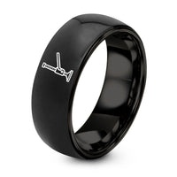 Personalized Gift for Him – black tungsten hi lift jack ring