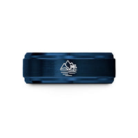 special ring for him – blue tungsten bora bora wedding band