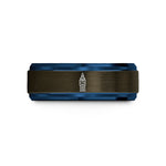 unique presents for mom – gunmetal & blue tungsten big ben wedding band