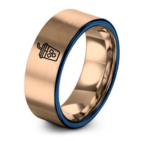 swatch color sample for Iced Coffee ring style 14