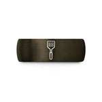 matching rings for couples – gunmetal & black tungsten grill spatula wedding band