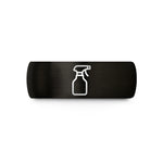 custom couple ring ideas – black tungsten sprayer wedding band
