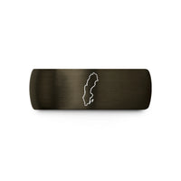 custom rings for couples – gunmetal & black tungsten sweden wedding band