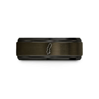 custom rings for couples – gunmetal & black tungsten sweden wedding band